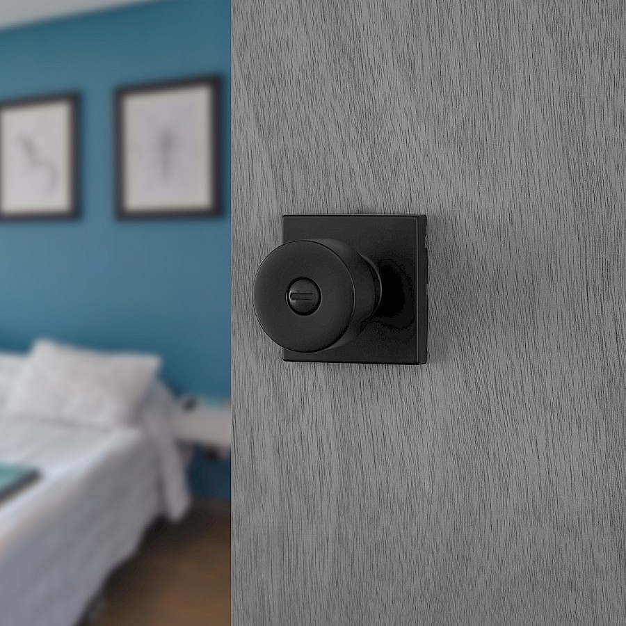 Cerradura Pomo Bilbao Privacidad Hierro Negro