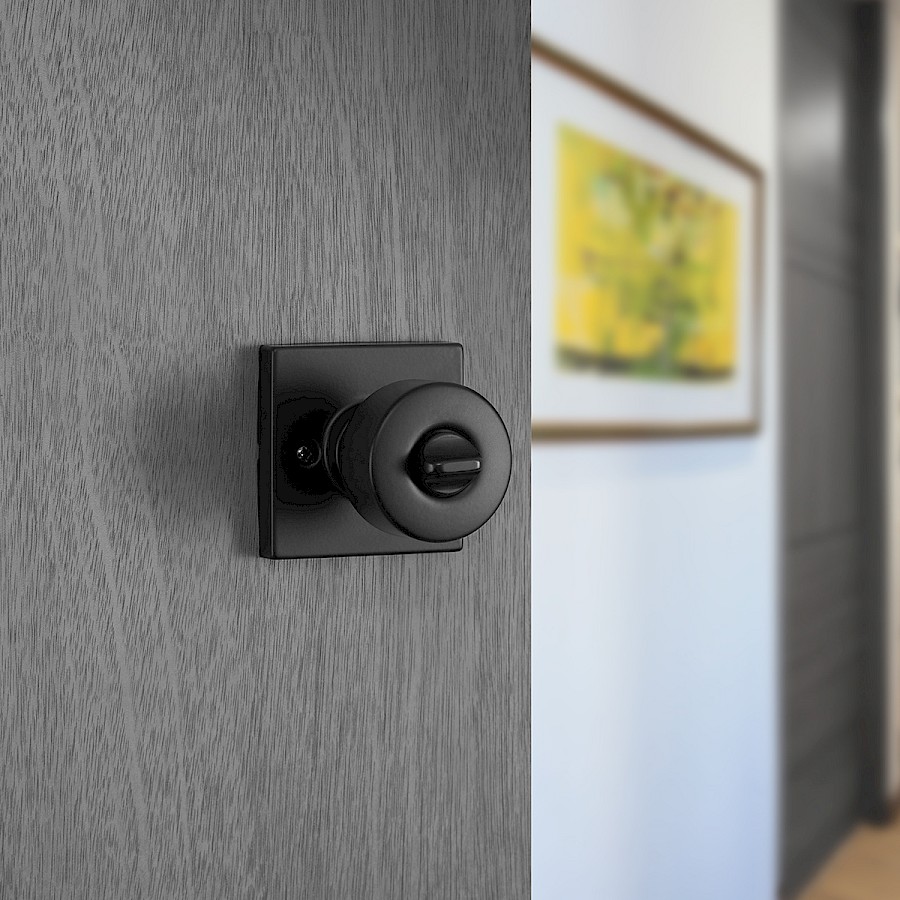 Cerradura Pomo Bilbao Privacidad Hierro Negro