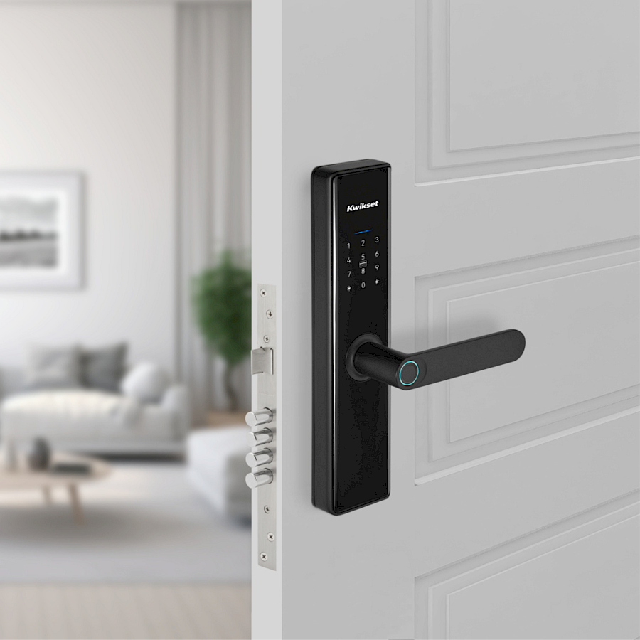 Cerradura Electrónica Orbis Entrada Hierro Negro